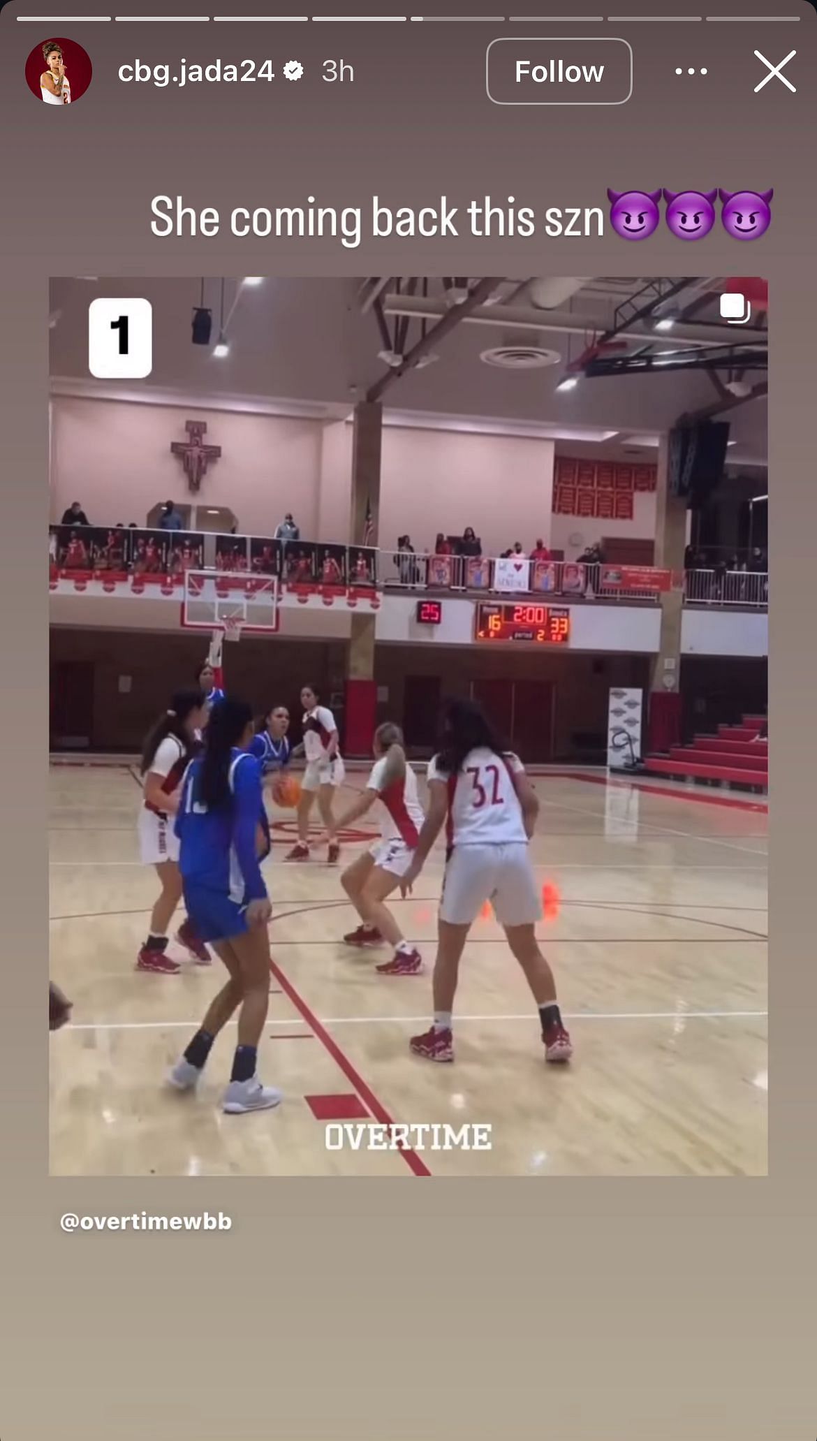 Williams says her high school self is coming back this season